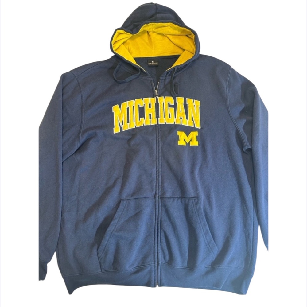 Michigan Wolverines Colosseum Men's L Full‎ Zip Hoodie